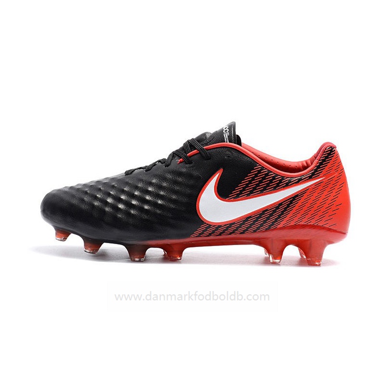 Nike Magista Opus Ii FG Fodboldstøvler Herre – Sort Rød